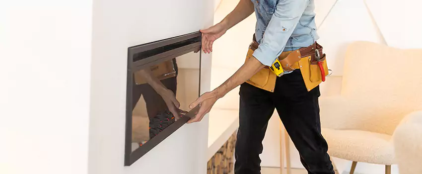 Metal Fireplace Installation in Lake Ronkonkoma, New York