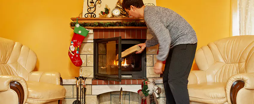 Rusted Metal Fireplace Restoration in Lake Ronkonkoma, New York